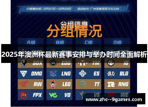 2025年澳洲杯最新赛事安排与举办时间全面解析